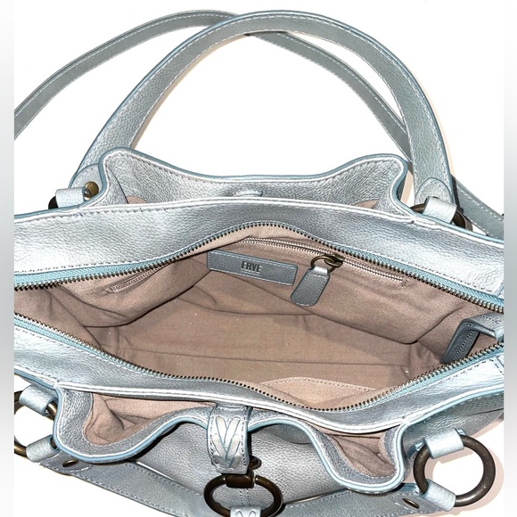 FRYE light blue leather bag. NWOT. Retails $449! - Picture 7 of 8